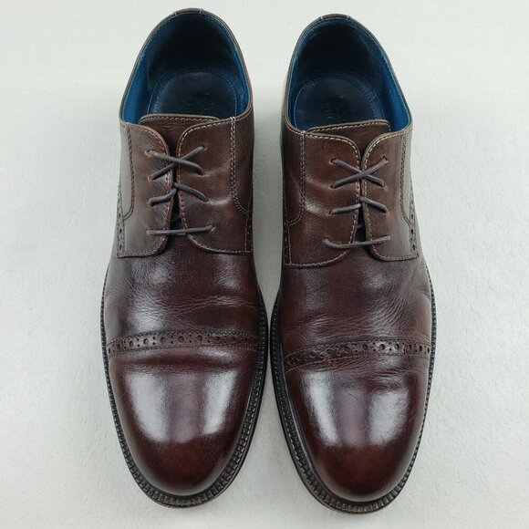 Mark Nason X Skechers Oxford Shoe Mens 10 Brown Leather Lace Up Cap Toe Dress main image 13